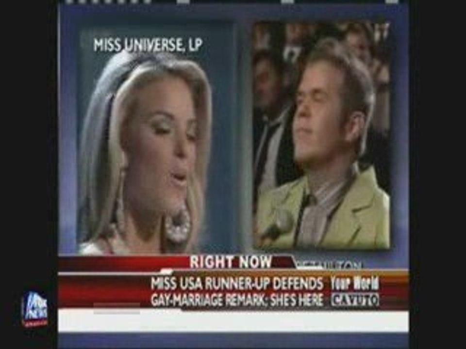 Miss California, Carrie Prejean, on Fox News