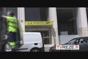 Grève à la banque postale à Nantes