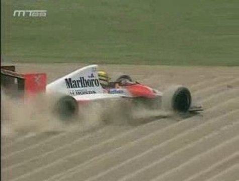 F1 1990 Imola GP Senna retires