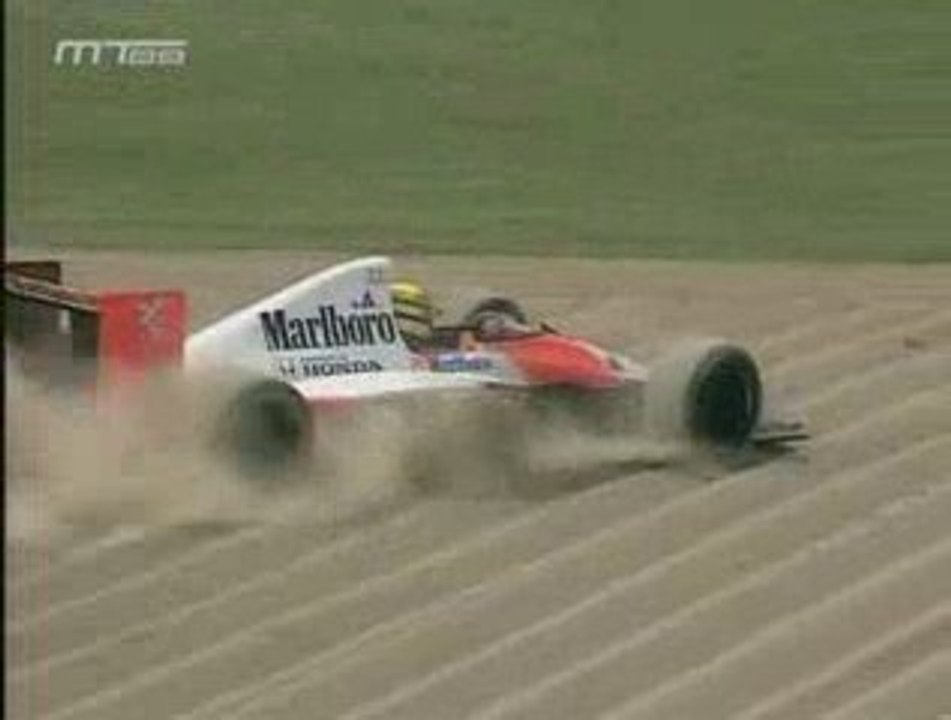 F1 1990 Imola GP Senna retires