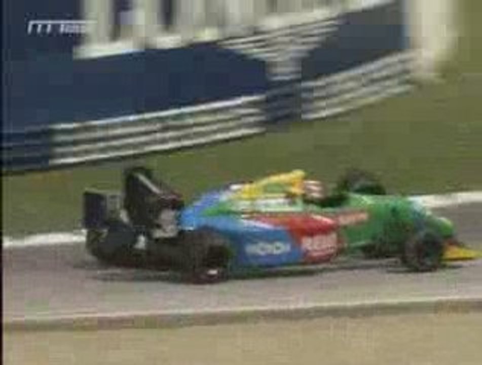 F1 1990 Imola GP Alesi Piquet collision