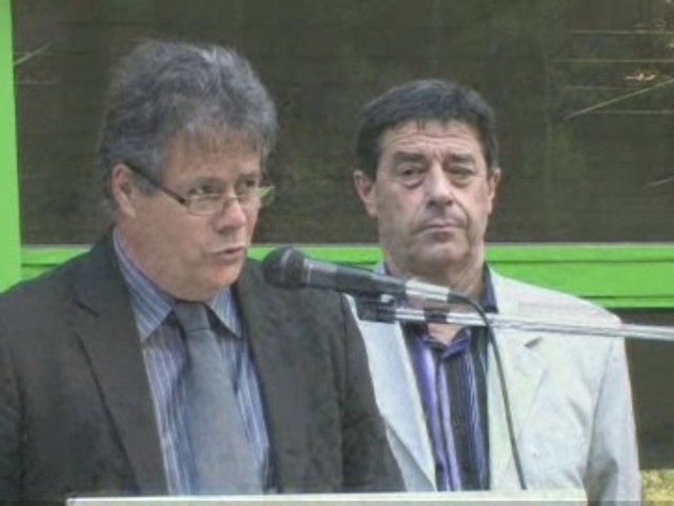 Inauguration générateur photovoltaïque et discours