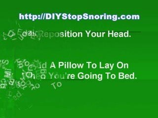 help stop snoring