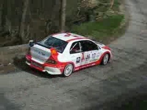 mitsubishi lancer evolution 8 rallye haut vivarais 2009