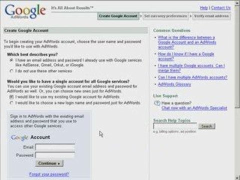 Google Adwords - How To Set Up A New Account