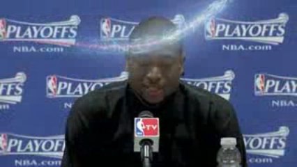 NBA D. Wade discusses how the fans energy fueled his team to