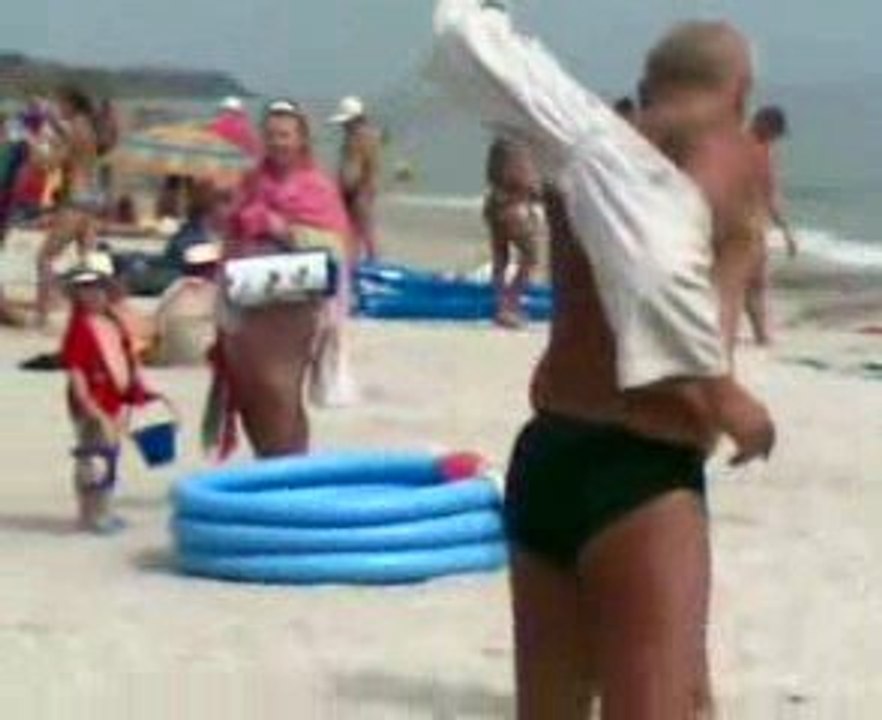 un Russe a la plage