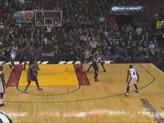 Dwyane Wade Cuts, Receives, and Slams