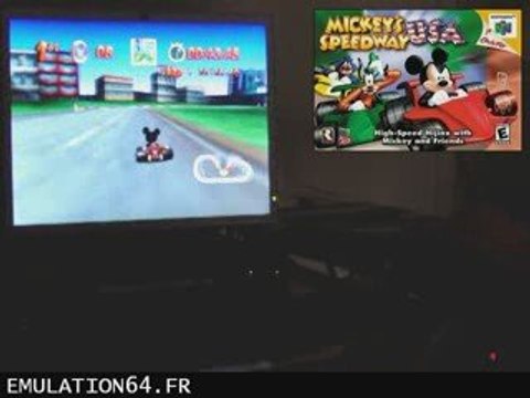 Mickeys Speedway USA (Volant + Emulateur) (N64)