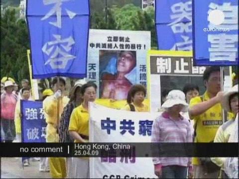 Manifestation à Hong-Kong et Taïwan