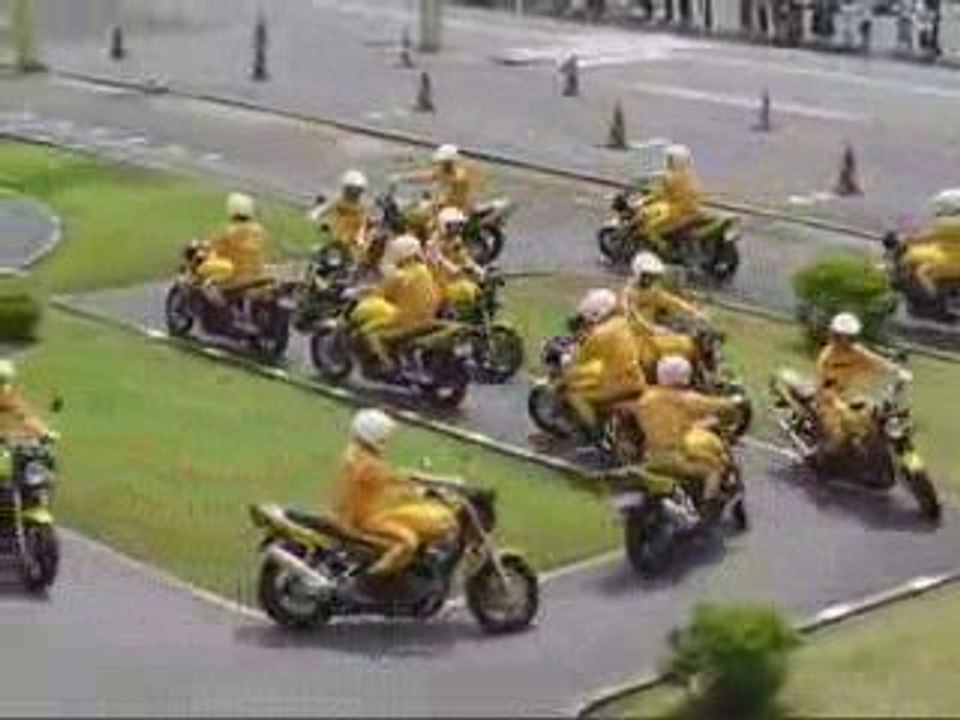 Demonstration moto des instructeurs japonais