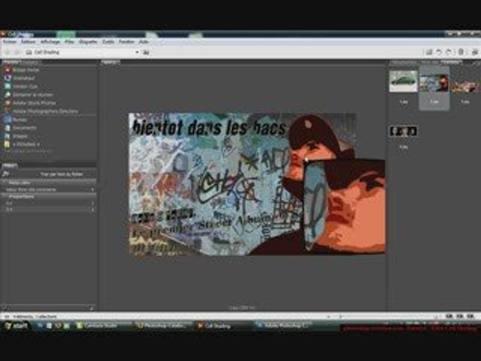 Tutoriel EFFET CELL SHADING photoshop by koustourika