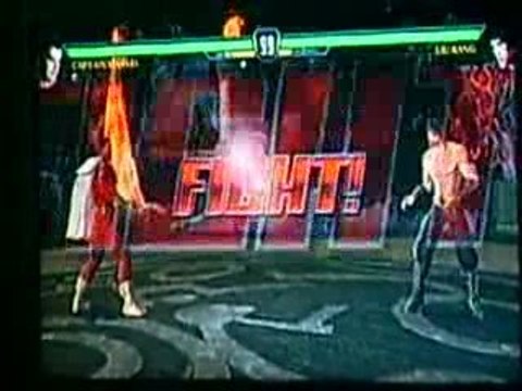 Mortal Kombat VS DC- Captain Marvel VS Liu Kang