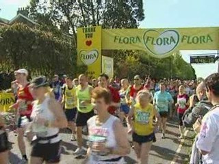 Celebs run London Marathon