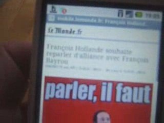 HTC Magic sous Android : web