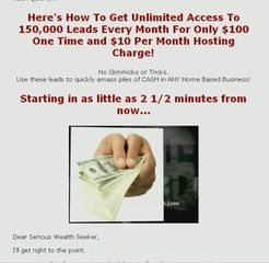 Little Ticket To Wealth, Easily Contact 150,000 Leads per Mo