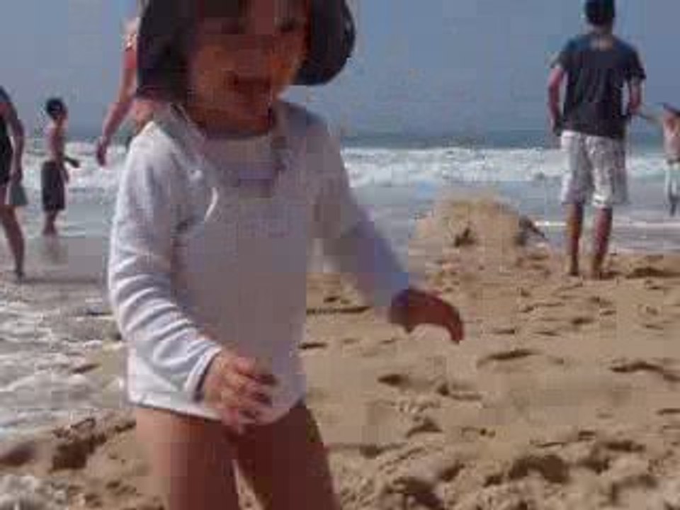 carla à la plage