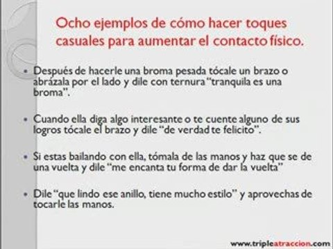 Ocho Tecnicas de Seducción - Como Conquistar a una Mujer