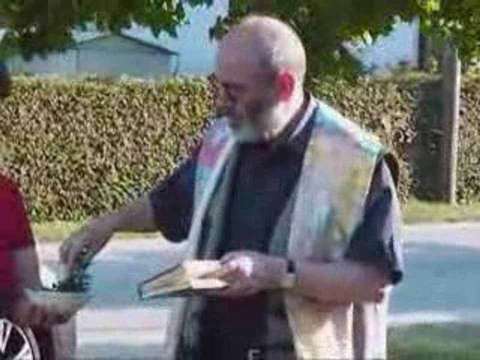 Einweihung der Statue des Hl. Florian von Johannes Jilch