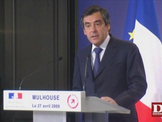 Discours de François Fillon sur le plan de relance Mulhouse