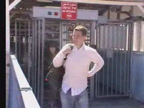 Olivier Besancenot ( NPA ) en Palestine