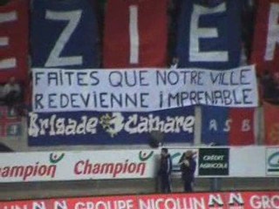 Tifo Béziers - Montauban Saison 2005/2006