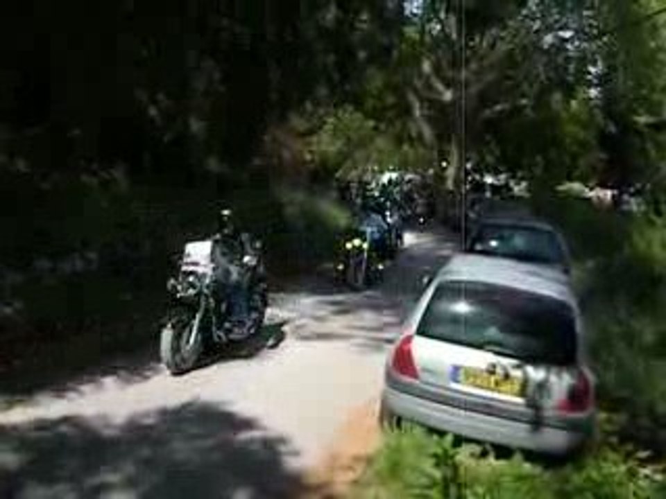Départ pour la ballade des loups 2009