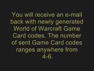 WoW Game Card Generator