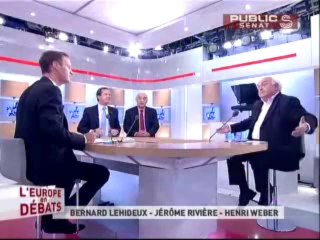 L'EUROPE EN DEBATS,Henri Weber, Jérôme Rivière et Bernard Lehideux