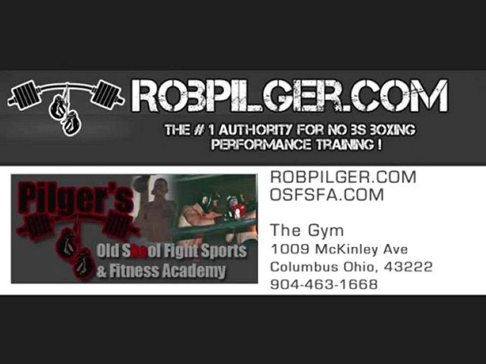 Rob Pilger's Boxing/MMA Conditioning Training Tips.