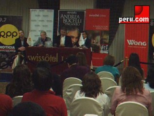 Peru.com: Andrea Bocelli en conferencia de prensa