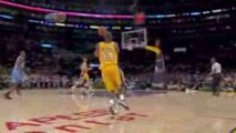 NBA Kobe Bryant throws a wonderful alley-oop to Pau Gasol ag