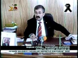 Başkan Vidinel Hemşerimiz Başkomiser şehidimize başsağlığı