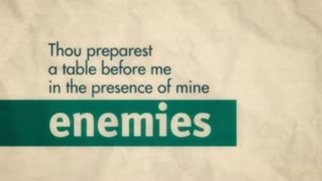 Psalm 23 / Psalm of David. Animation based on AudioBible.