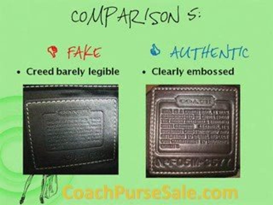 Is That Cheap Coach Purse Fake Or Authentic? Ways To Know - video  Dailymotion