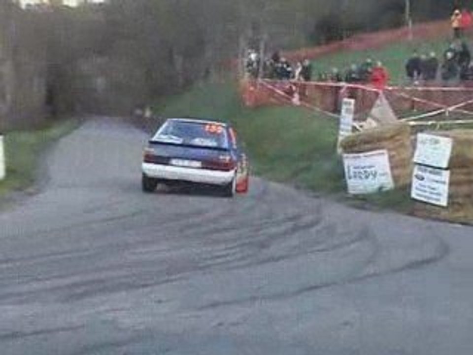 rallye charbonniere 2009 ES 2  equipage deplatiere R11 turbo