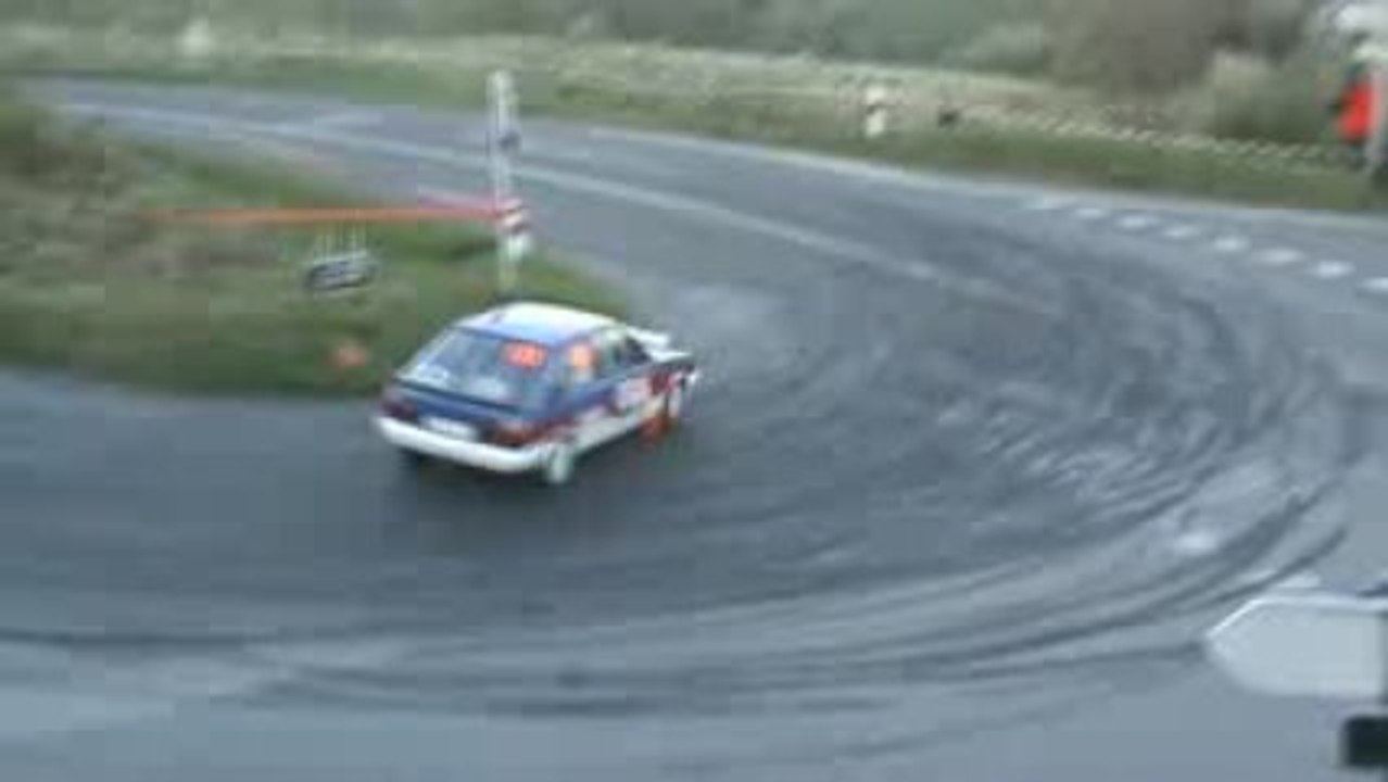 rallye charbonniere 2009 ES 2  equipage deplatiere R11 turbo