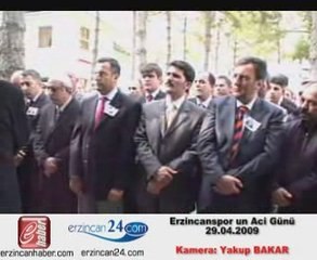 erzincanspor cengiz başakın cenaze namazı