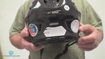 What sticker can you remove from a hockey helmet?