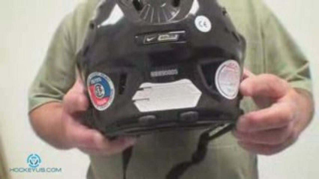 What sticker can you remove from a hockey helmet?