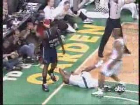 Marvin Williams Hard Foul on Rajon Rondo in Game 7