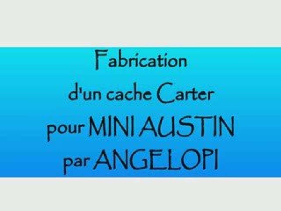Fabrication Protège carter mini austin
