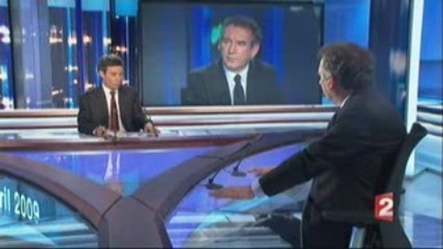 Bayrou - Abus de pouvoir - JT F2 - 290409