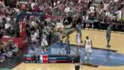 NBA Lou Williams drives the paint for a sweet finger roll.