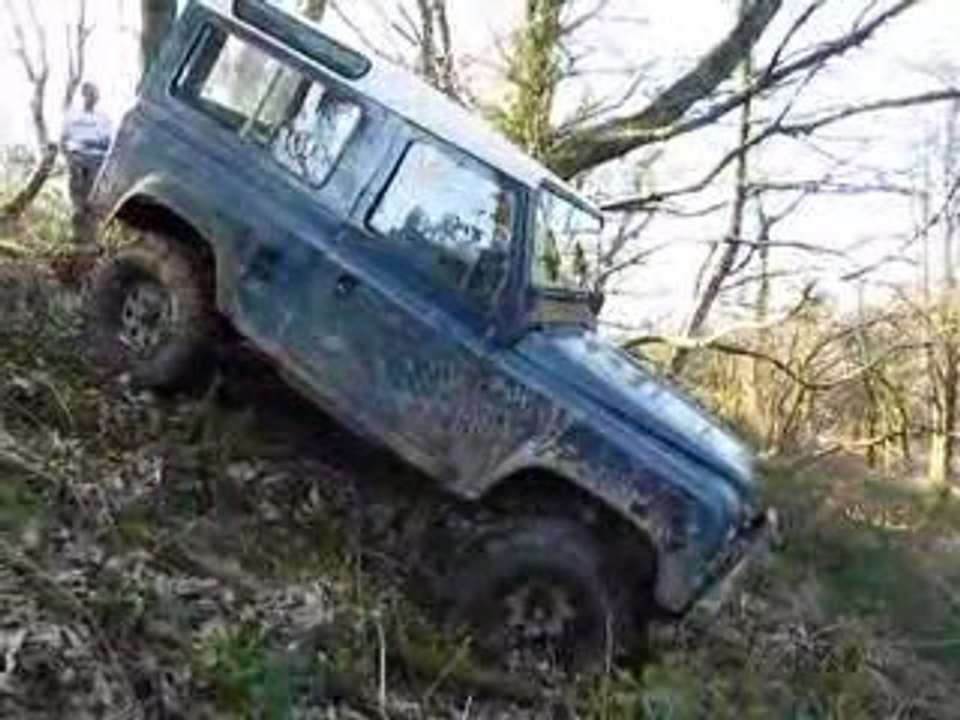 descente en sous bois