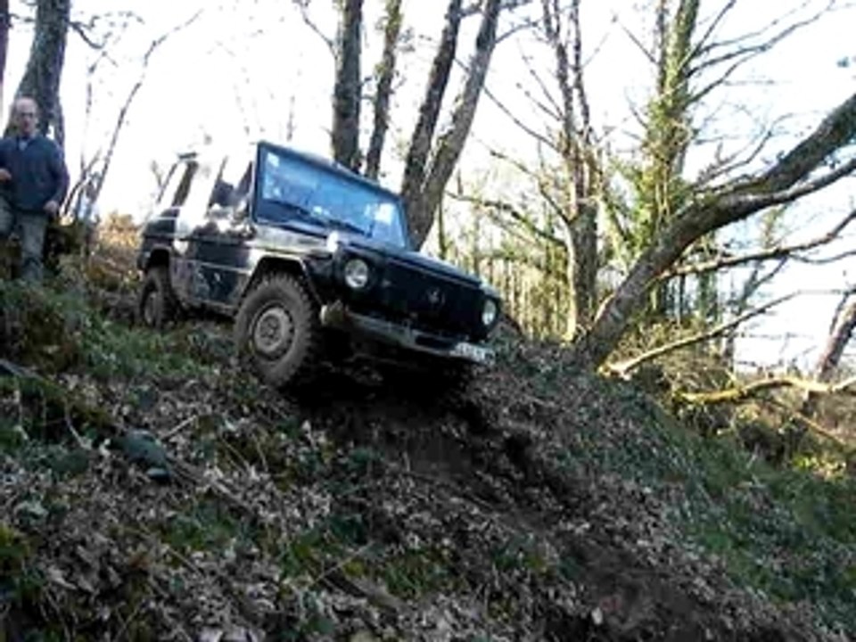 descente en sous bois