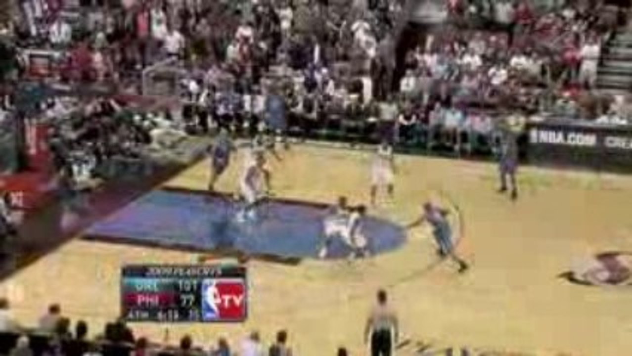 NBA Andre Iguodala picks off Rafer Alston's pass and takes i