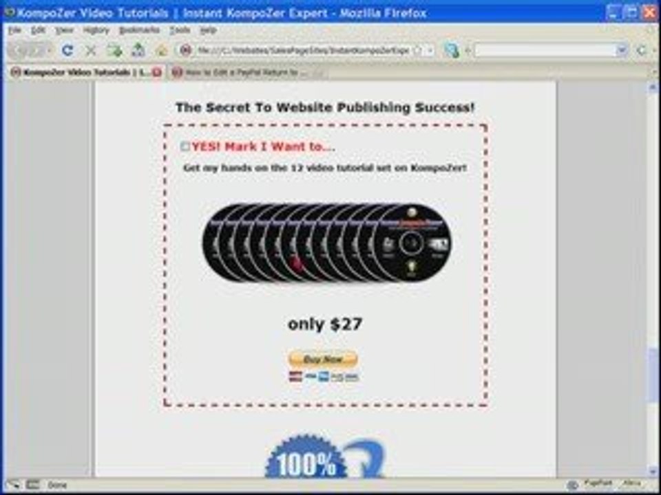 How to Edit a PayPal Return to Merchant Button