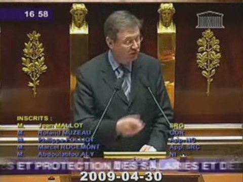 Sarko-UMP vs Salaires+ Jean MALLOT 30-04-2009