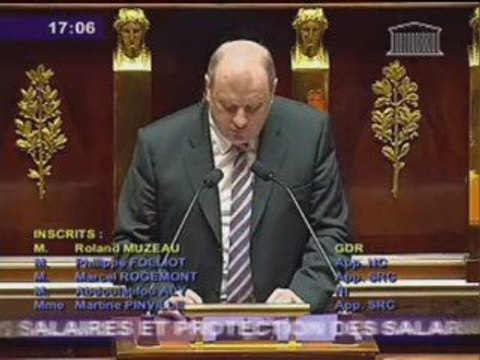 Sarko-UMP vs Salaires+ Roland Muzeau 30-04-2009